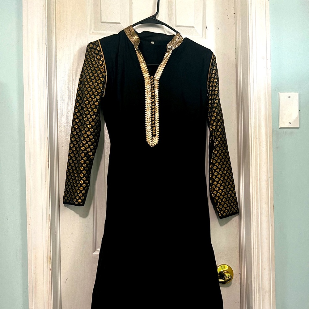 Grand Black Anarkali